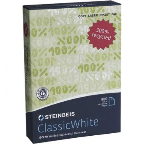 Papel Fotocopia A4 80gr Reciclado Steinbeis Papier , STEINBEIS , 1801058 , 4260074842012